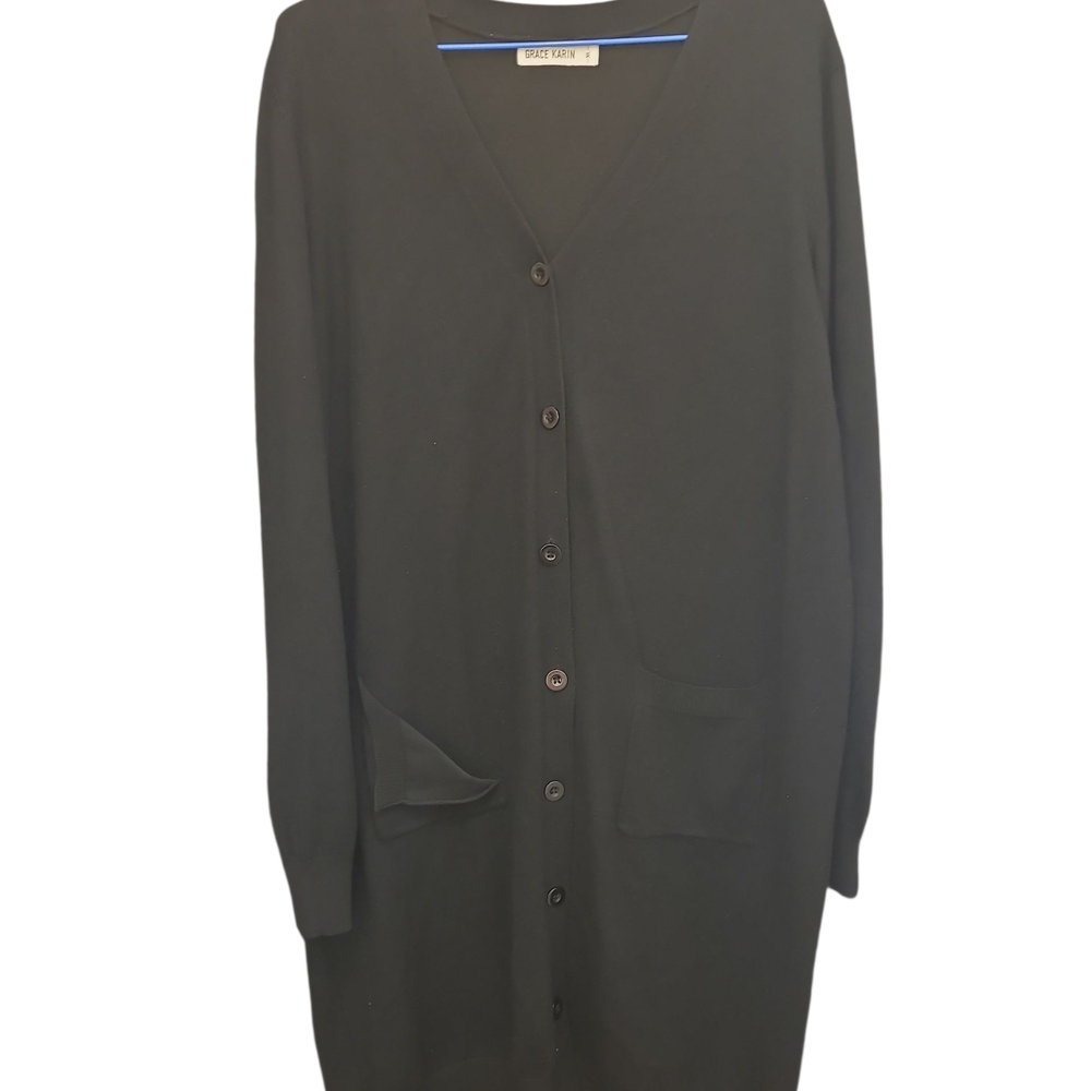 Grace Karin Black Cardigan Sweater